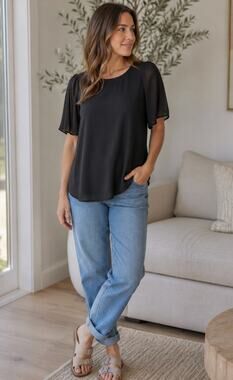 NWT Short Sleeve Mesh XS Banana Republic Top Grunge Emo Whimsy Goth Corporate